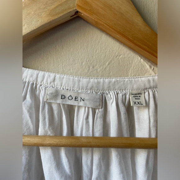 Doen Jane Top Size XXL White Sand Cotton NWOT - Picture 3 of 10